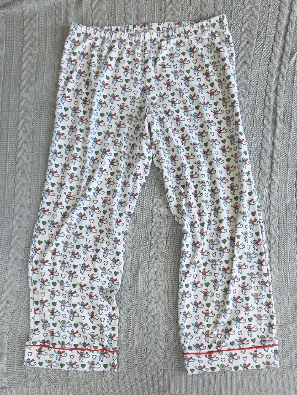Roller Rabbit Merry Monkey Women's Pajamas Large Limited Edition 100% Cotton - Picture 9 of 11